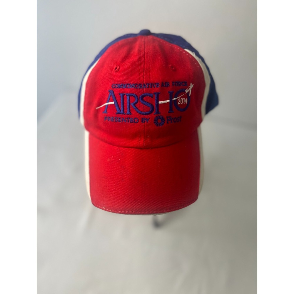 Commemorative‎ Air Force Airsho 2014 Ball Cap Red Blue Adjustable Strap